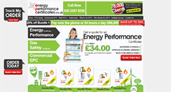 Desktop Screenshot of energyperformancecertificates.co.uk